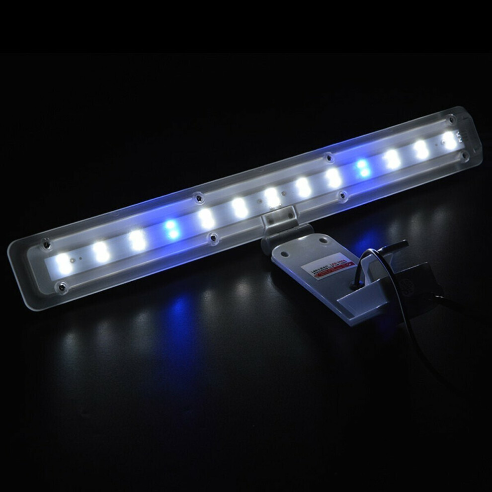 (10W) Mini Aquarium LED Light Adjustable Fish Tank Water Grow Lighting with Clamp