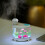 (White) Mini USB Powered Fish Aquarium Lamp Humidifier 7
