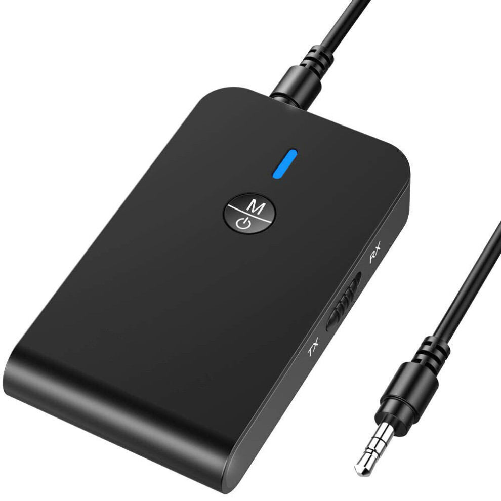 Bluetooth Adapter Bluetooth Receiver Transmitter Bt 5.0 3.5Mm Aux-In Tx/ Rx 260Mah Portable Wireless Audio Adapter 6112212042007