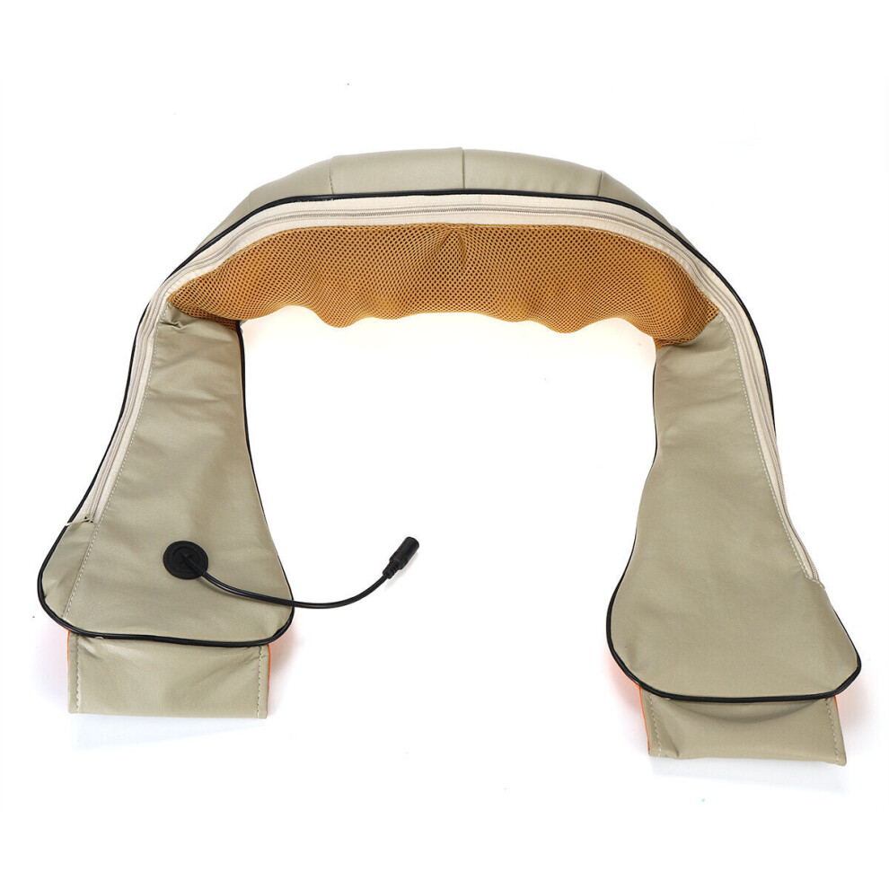 Greenzech Red/Light (Au) Electric Shiatsu Neck Back Massager Infra Physiotherapy Kneading Shoulder Leg Pain Relief Massage Device