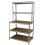 Monster Racking 2 Silver Racking Units 5 Tier & Workbench Garage Storage Warehouse Shelving 5