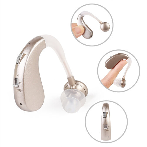 Rechargeable Digital BTE Hearing Aid Adjustable Voice Amplifier UK 2