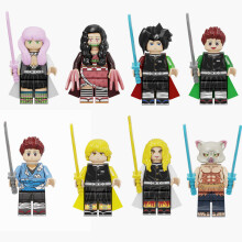 8PCS Demon Slayer Building Block Minifigures Toys Fit Lego