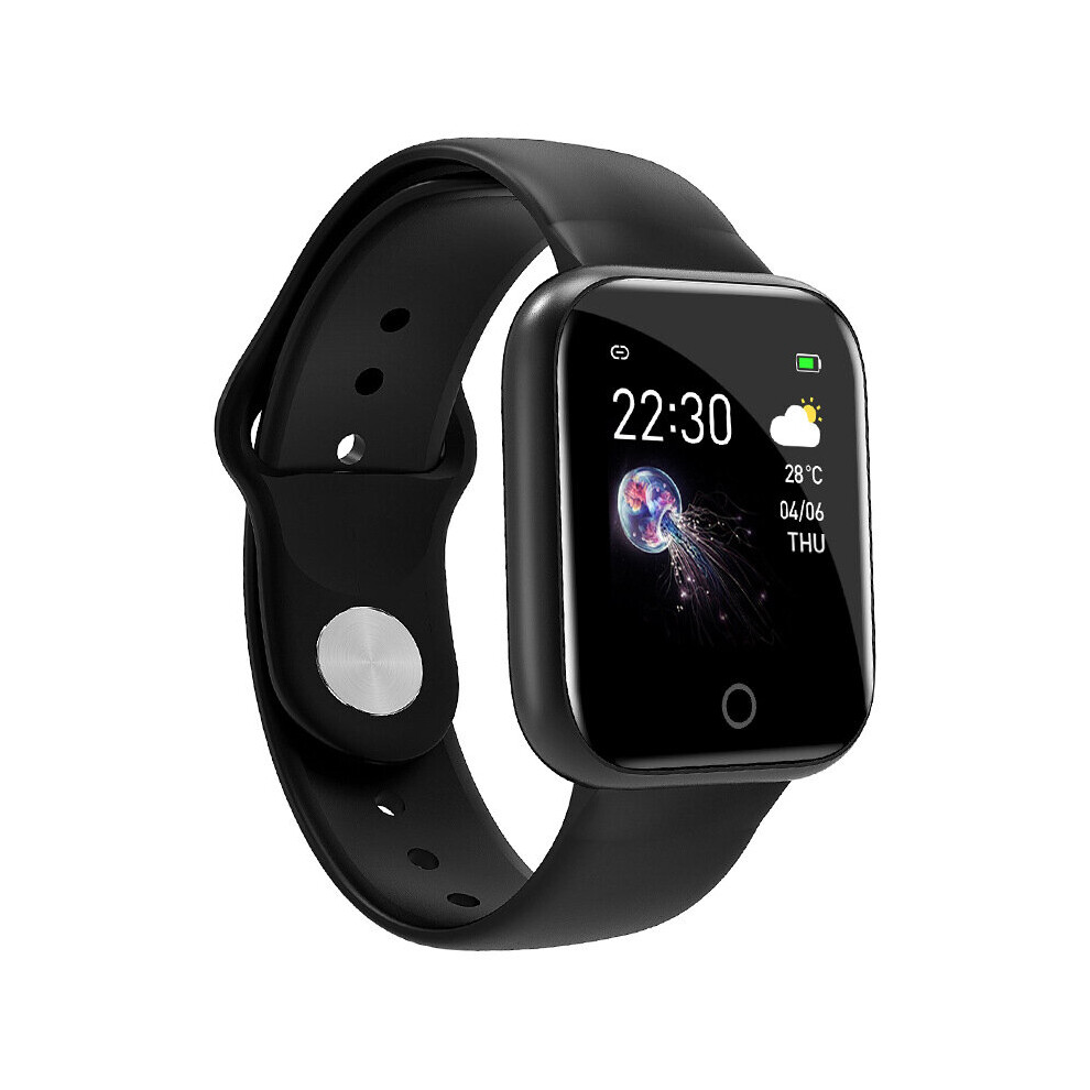 Bluetooth Smartwatch Blood Pressure Heart Rate Monitor Fitness Tracker Black 5056656512331