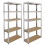 Monster Racking 2 Silver Racking Units 5 Tier & Workbench Garage Storage Warehouse Shelving 2