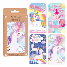 4 Kids Unicorn Money Wallets Gift Voucher Store Card Inc Envelopes