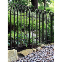Gothic Fence Section Black 92x121cm