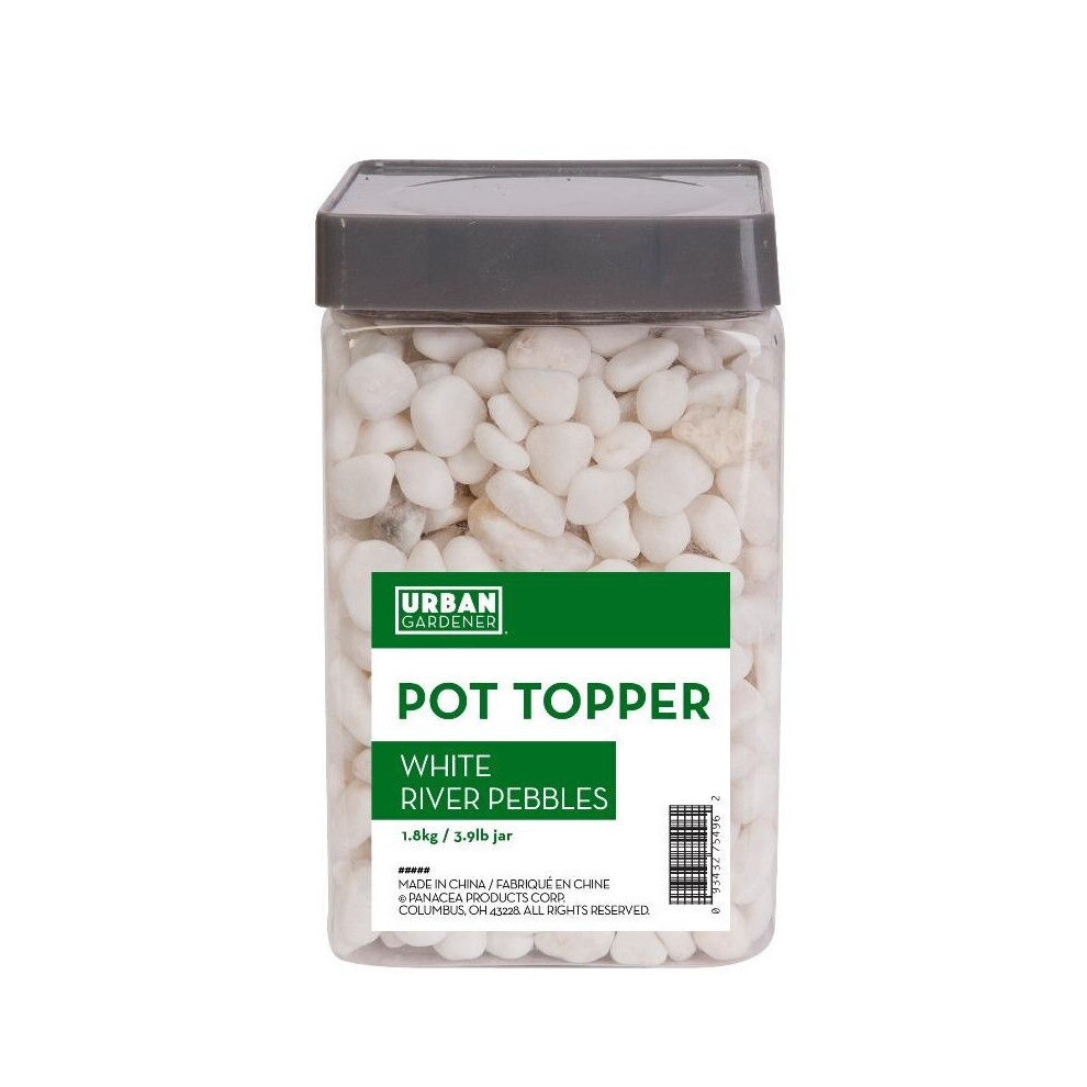 White River Pebbles, Pot Toppers, 1.8Kg