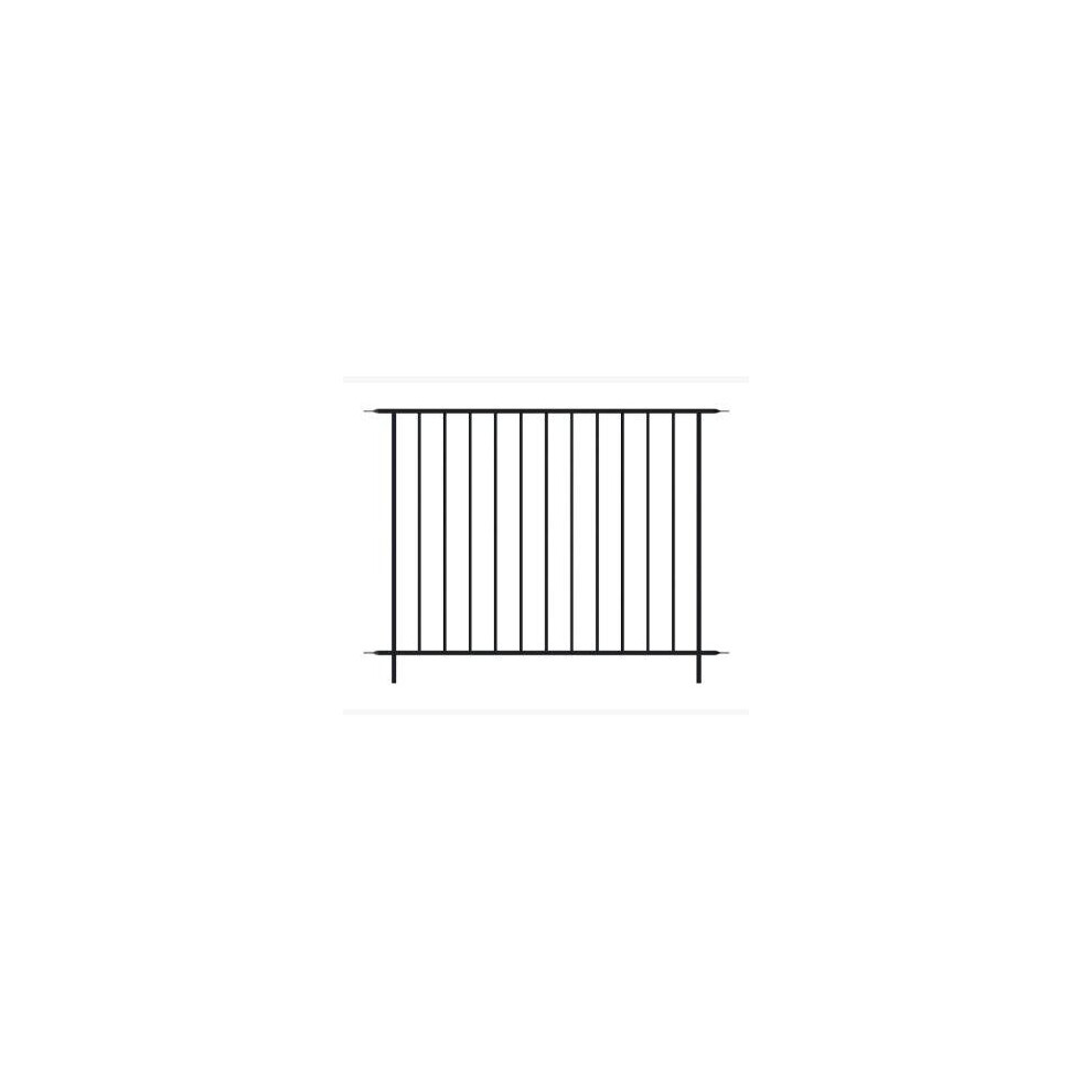 Abbey Road Fence Section Black 92x122 cm