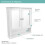 (Mirrored Double Door Cabinet) Anika Wall Mounted Bathroom Cabinets 2
