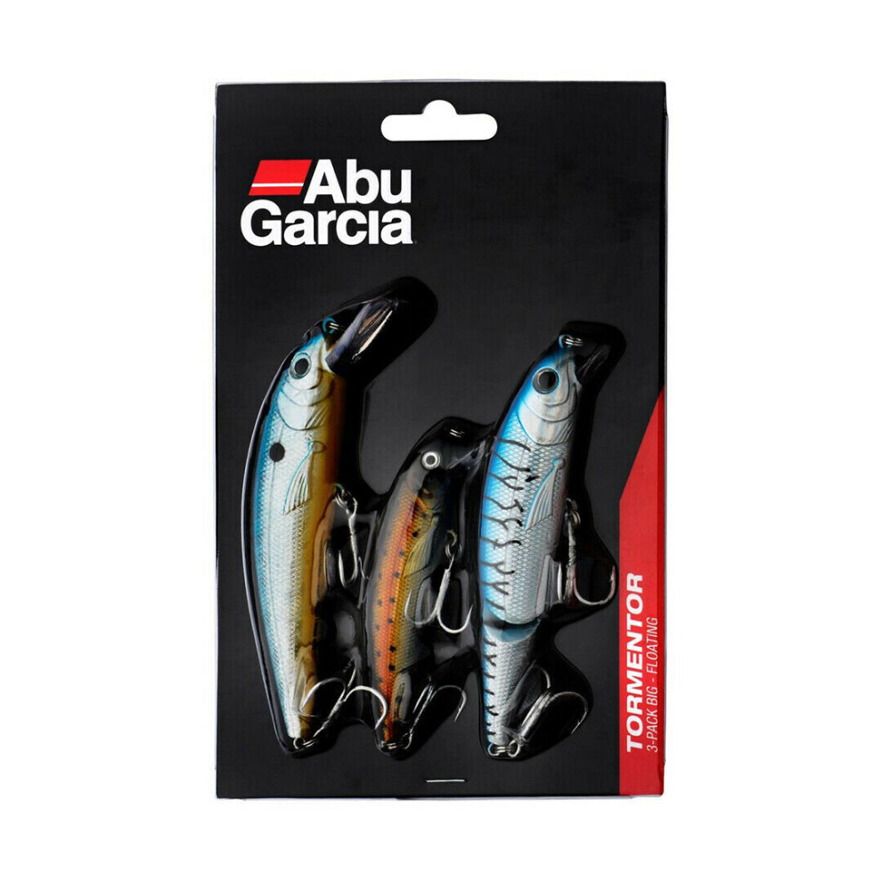 Abu Garcia Tormentor Big 3 Pk Lure Minnow Crankbait Set Coarse Carp Pike