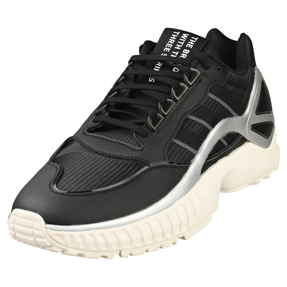 adidas Zx Wavian Womens Fashion Trainers in Black White - Size 6 UK