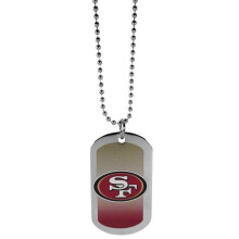 Siskiyou FTNP075 26 in. Unisex NFL San Francisco 49ers Team Tag Necklaces