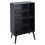 URBN Living (Black) 6 Section Black Wooden Storage Bookcase Style Legs 1