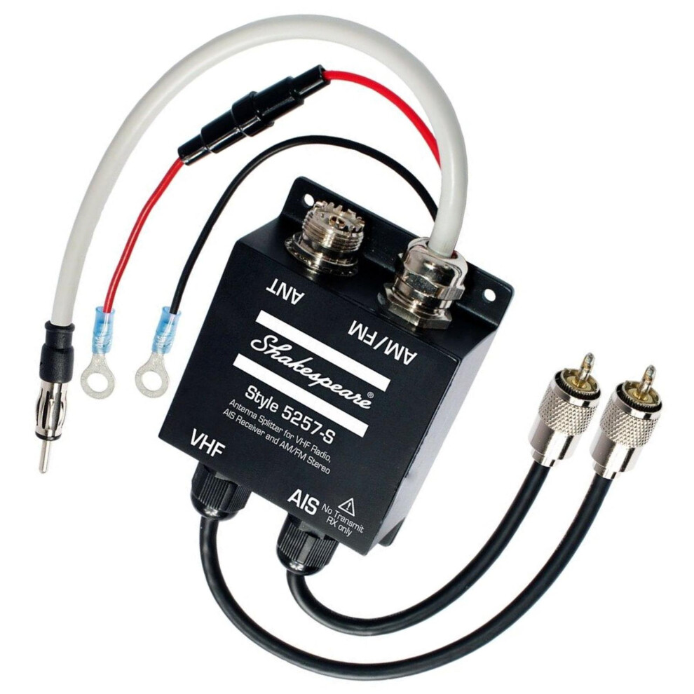 Shakespeare Antenna Splitter VHF Radio/AIS Receiver & AM/FM Stereo