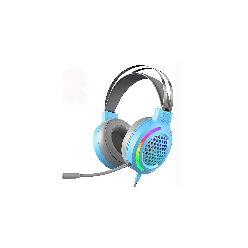 Gaming Headset, 3.5Mm Wired Over-Head Noise Canceling Headphone With Rgb Chroma Backlit, Stereo Surround Sound,360Â°Rotation Microphone With Volume 788703475577