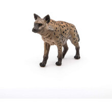PAPO -Pintado - Figure -Wild Animal Kingdom - Hyena -50252 -Collectible - para crian as - adequado para meninos e meninas - de 3 anos de idade