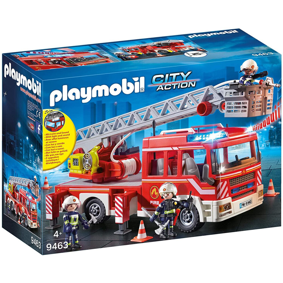 Playmobil City Action 9463 Fire Ladder Unit 9463 Ladder Unit Without Batteries For Children Ages 4+