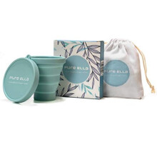 Pure Ella Menstrual Cup Steriliser - Microwave Safe, Collapsible and BPA Free Silicone Period Cup Cleaner - Ecofriendly Feminine Hygiene