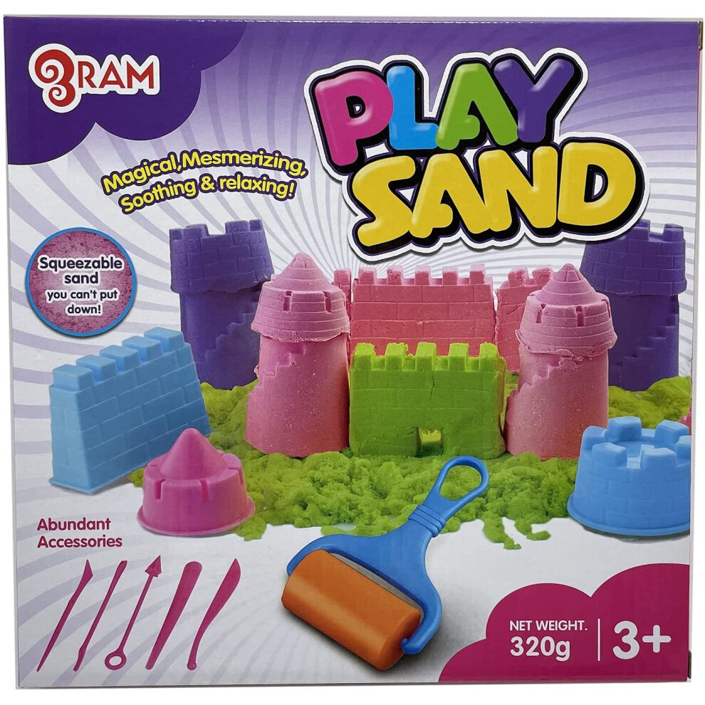 RamÂ© 4 x Kids Magic Sand Quick Sand Play Sand With Castle Moulds