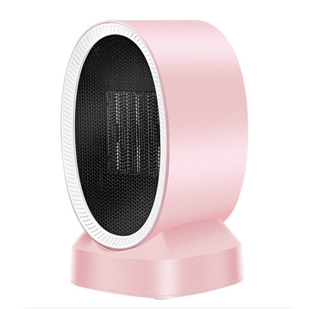 (Pink) 220V Portable Mini Electric Heater Fan Home Office Winter Warmer Table Fan Air Heater