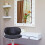 Evre (Black) EVRE Swivel seat Bar Stool with Adjustable Height 7