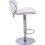 Evre (White) EVRE Swivel seat Bar Stool with Adjustable Height 4