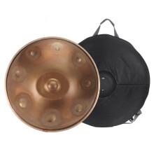(A) F major/D minor 9/10 Notes Musical Handpan Drum Professional Handpan Durable Carbon Steel Tongue Drum