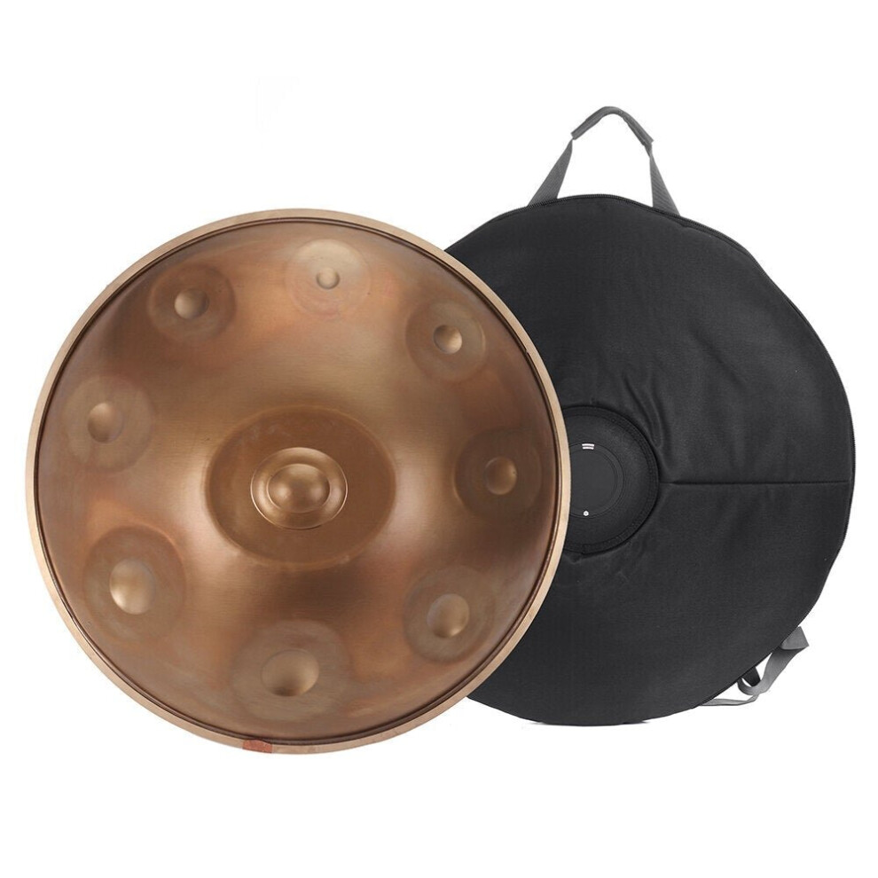 (A) F major/D minor 9/10 Notes Musical Handpan Drum Professional Handpan Durable Carbon Steel Tongue Drum