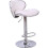 Evre (White) EVRE Swivel seat Bar Stool with Adjustable Height 1