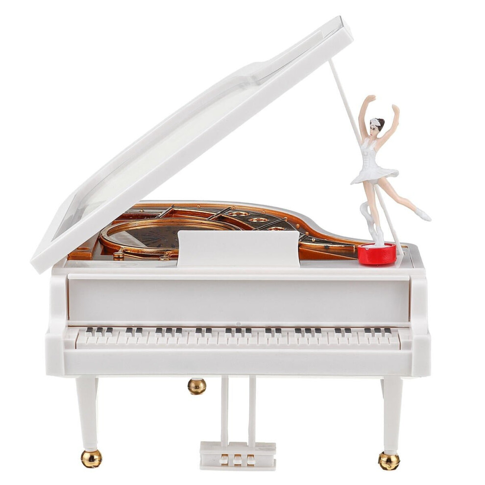 Vintage Ballerina Girl Dancing On The Piano Music Box Christmas Gift Valentine's Day Home Decoration