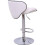 Evre (White) EVRE Swivel seat Bar Stool with Adjustable Height 5