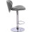 Evre (Grey) EVRE Swivel seat Bar Stool with Adjustable Height 3