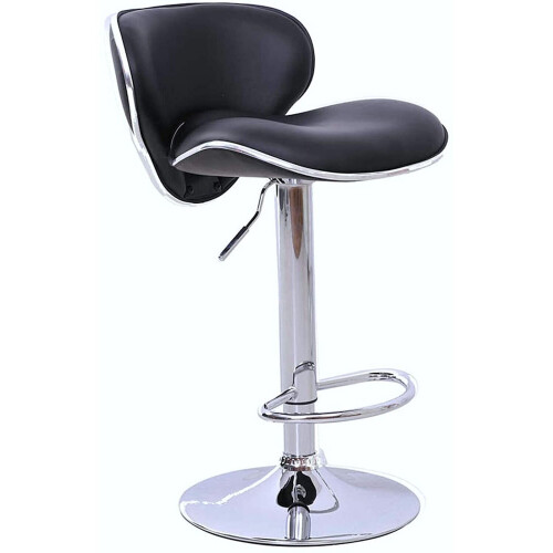 Evre (Black) EVRE Swivel seat Bar Stool with Adjustable Height