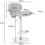 Evre (Black) EVRE Swivel seat Bar Stool with Adjustable Height 6