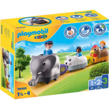 Playmobil 1.2.3 70405 Animal Train, for Children Ages 1.5 - 4