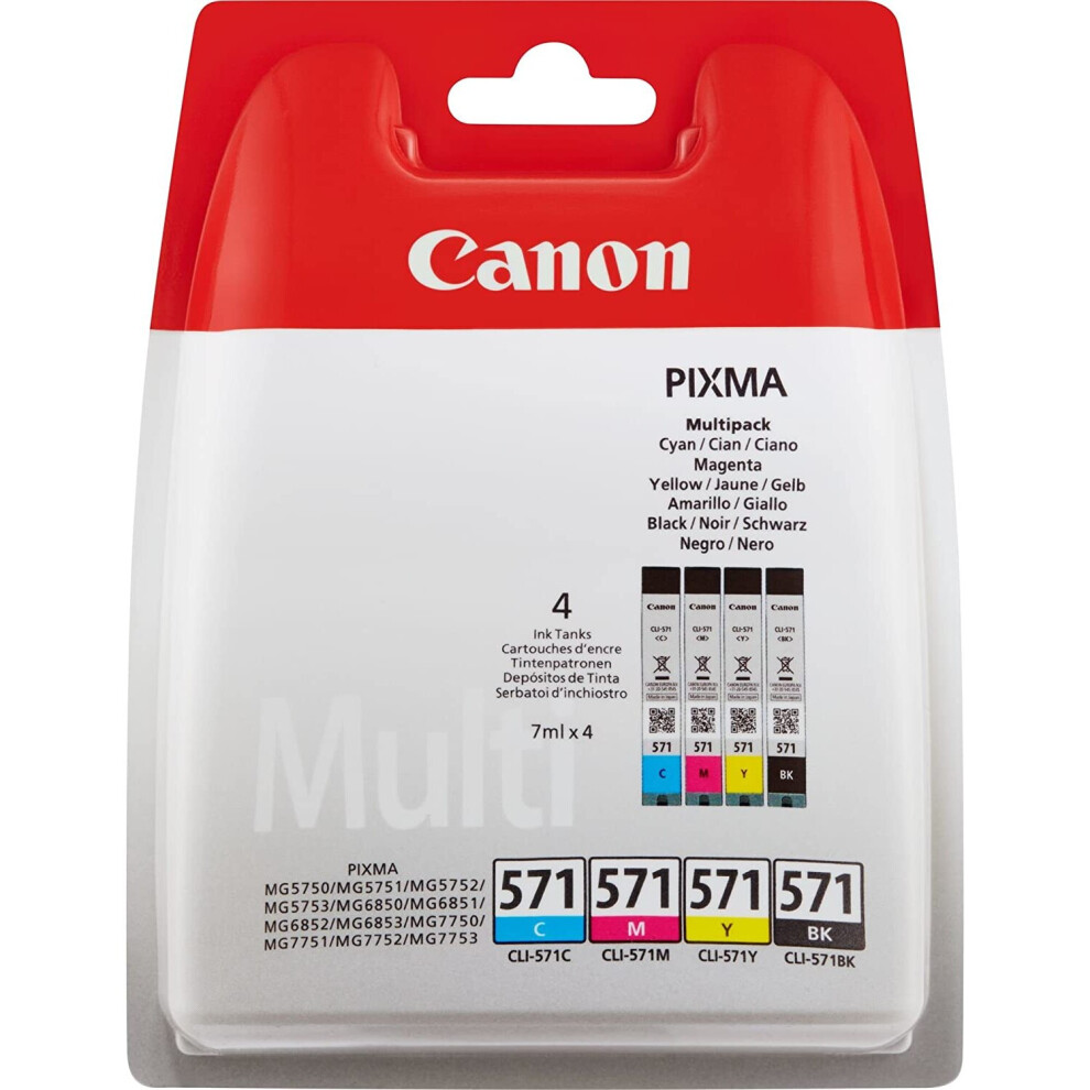 Canon 0386C005 Ink Cartridge Black/Blue/Pink/Yellow