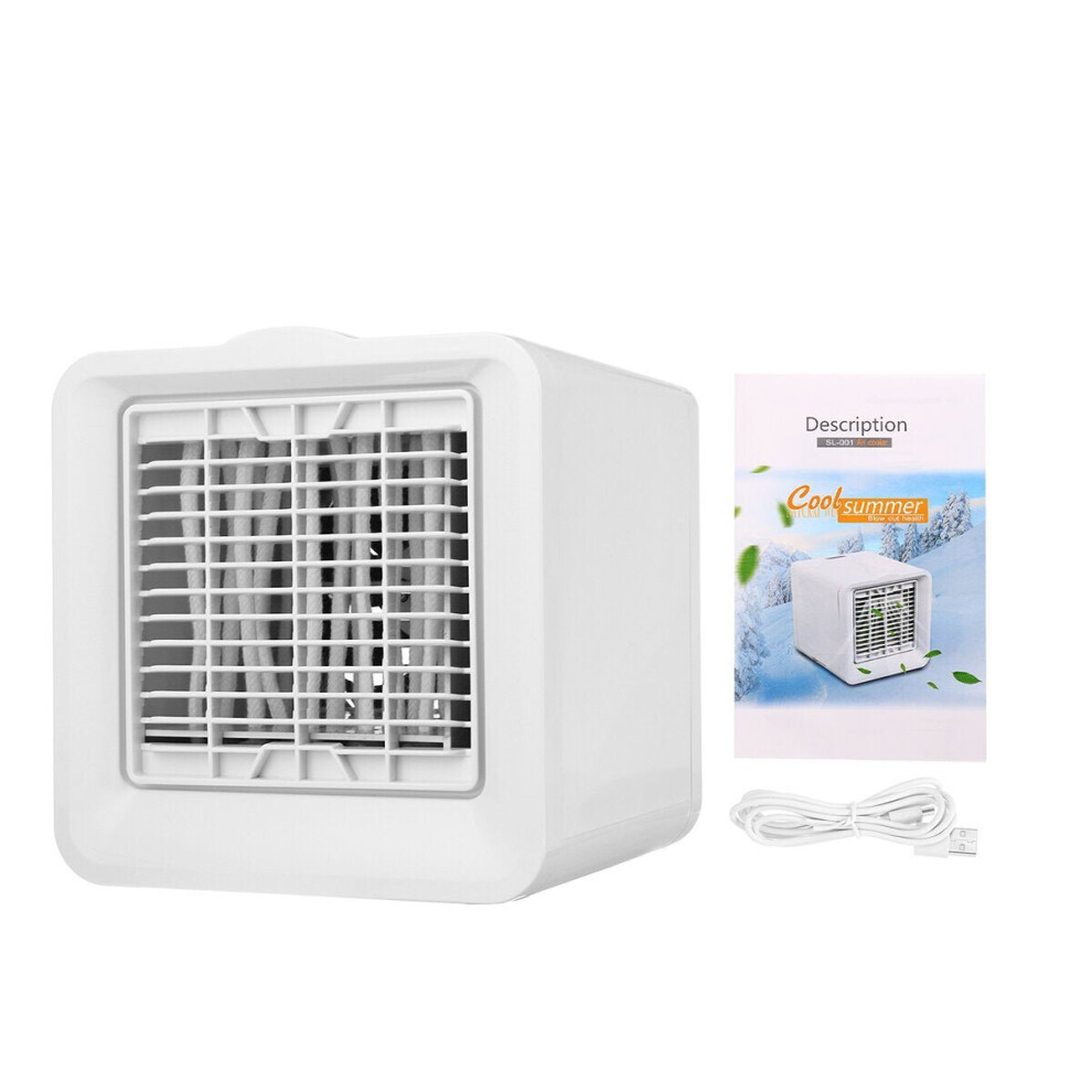 3 Gears Mini Air Conditioner Cooler Portable Cooling Fan Humidifier For Home