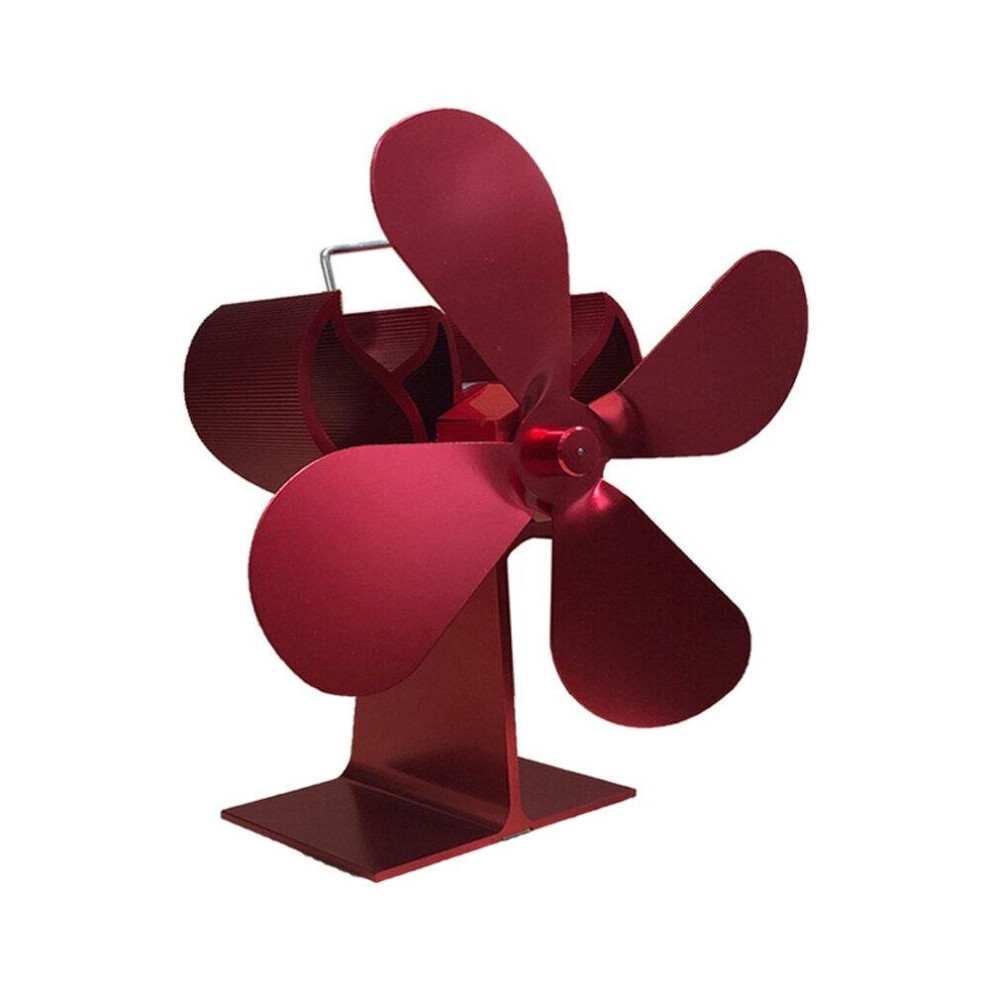 4 Blade Eco-friendly Stove Fan Home Fireplace Fan Low Noise Efficient Heat Distribution