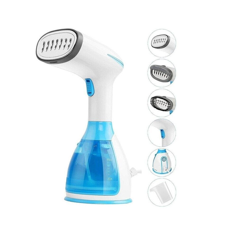 (EU Plug) Portable Garment Steamer 1500W Powerful Clothes Steam Iron Fast Heat-up Fabric Wrinkle Removal 280ml Water Tank