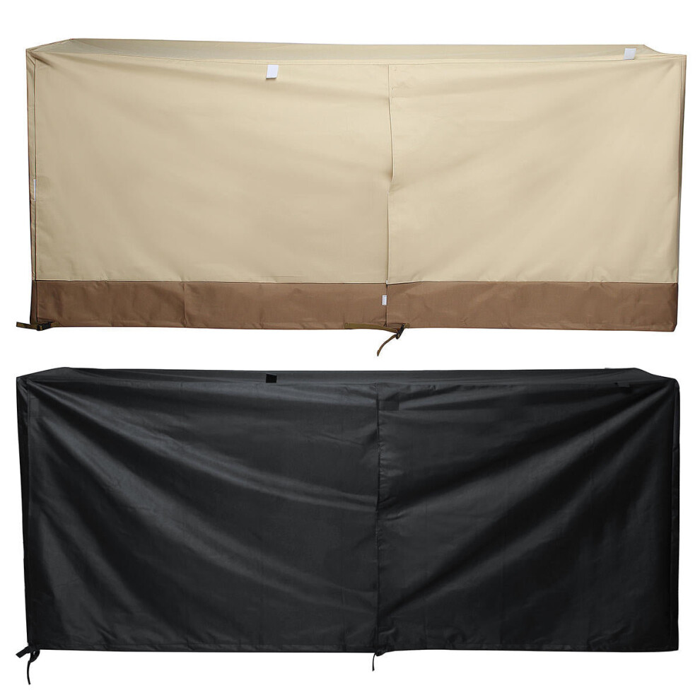 (Beige) 1PC 96x24x42 Inch 600D Oxford Cloth Waterproof BBQ Grill Furniture Protective Cover Dust Cover