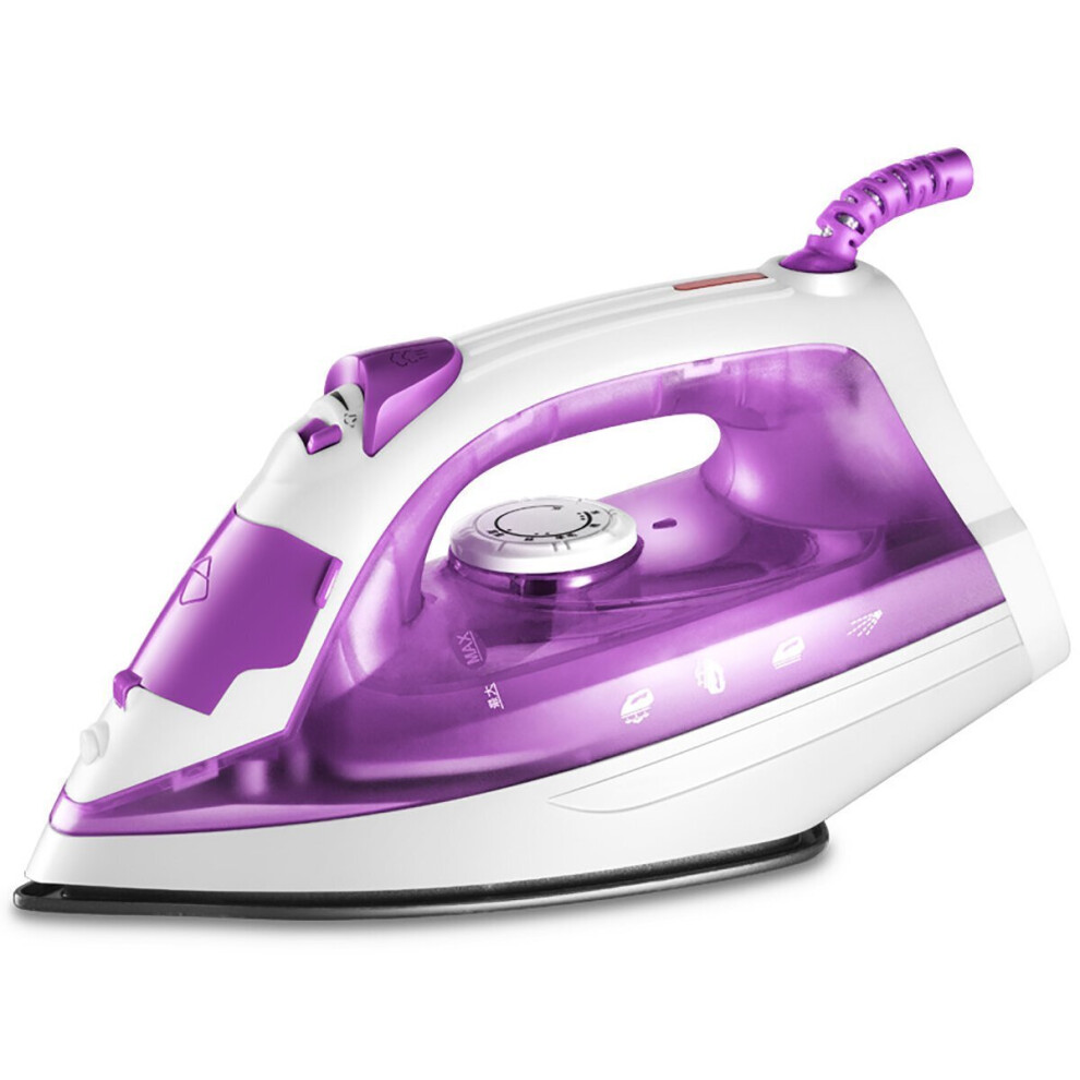 (Purple) Handheld Portable Garment Steamer 1200W Powerful Clothes Steam Iron Fast Heat-up Fabric Wrinkle Removal for Home Dormitory