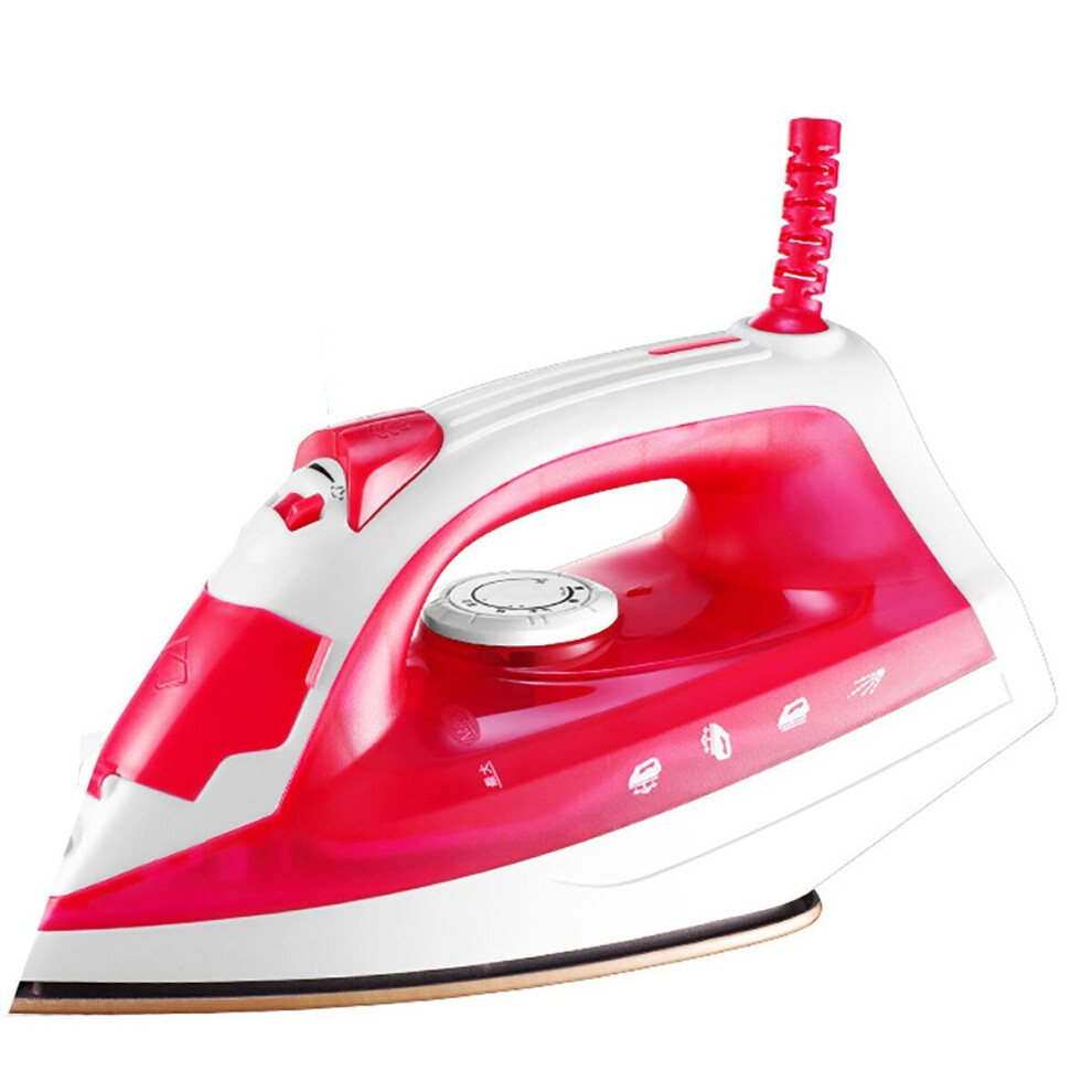 (Red) Handheld Portable Garment Steamer 1200W Powerful Clothes Steam Iron Fast Heat-up Fabric Wrinkle Removal for Home Dormitory