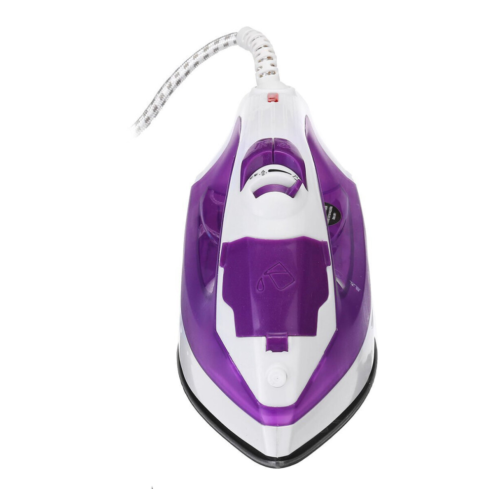 (Purple) 1600W 220V Handheld Portable Steam Iron Electric Garment Cleaner 5-speed Temperature Adjustment