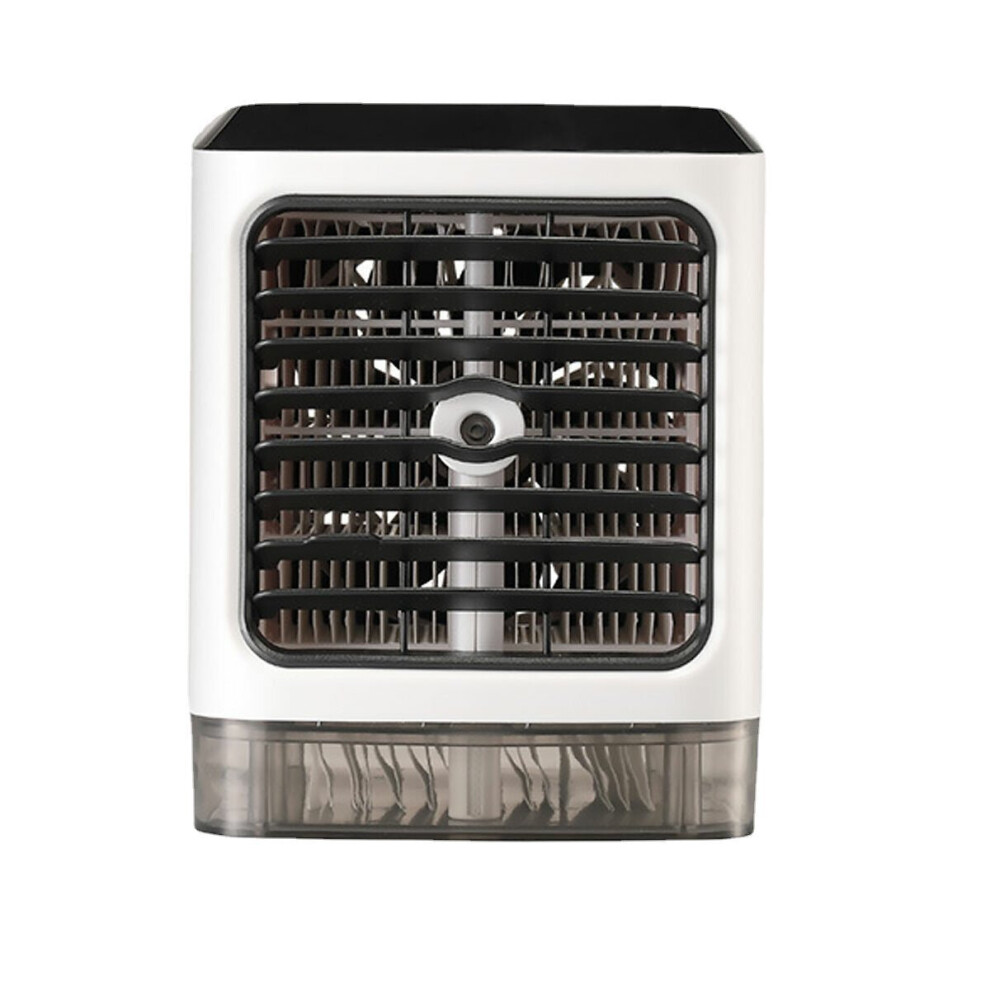 4 IN 1 USB Air Conditioner Fan Portable Cooling Humidifier Mini Desktop Cooler LED Atmosphere Light