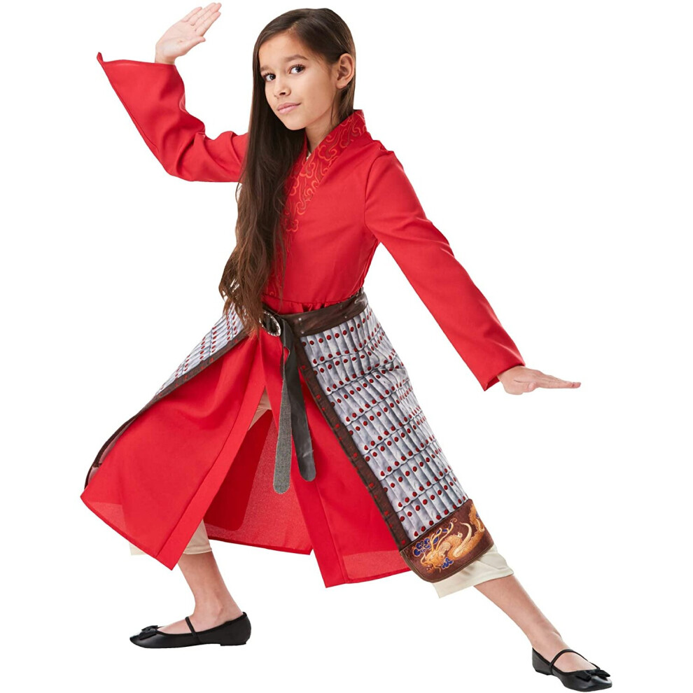 Rubies Rubie's Official Disney Mulan Movie Costume, Mulan Deluxe Warrior, Childs Fancy Dress