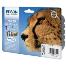 Printer cartridge - Printer cartridge - T0715 Multi-pack with 4 ink cartridges - black, cyan, magenta, yellow for Epson Stylus DX4000, DX4050, DX5000,
