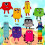 Numberblocks Plüschtiere 10 bunte Erleuchtung Plüschtiere 7