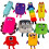 Numberblocks Plüschtiere 10 bunte Erleuchtung Plüschtiere 4