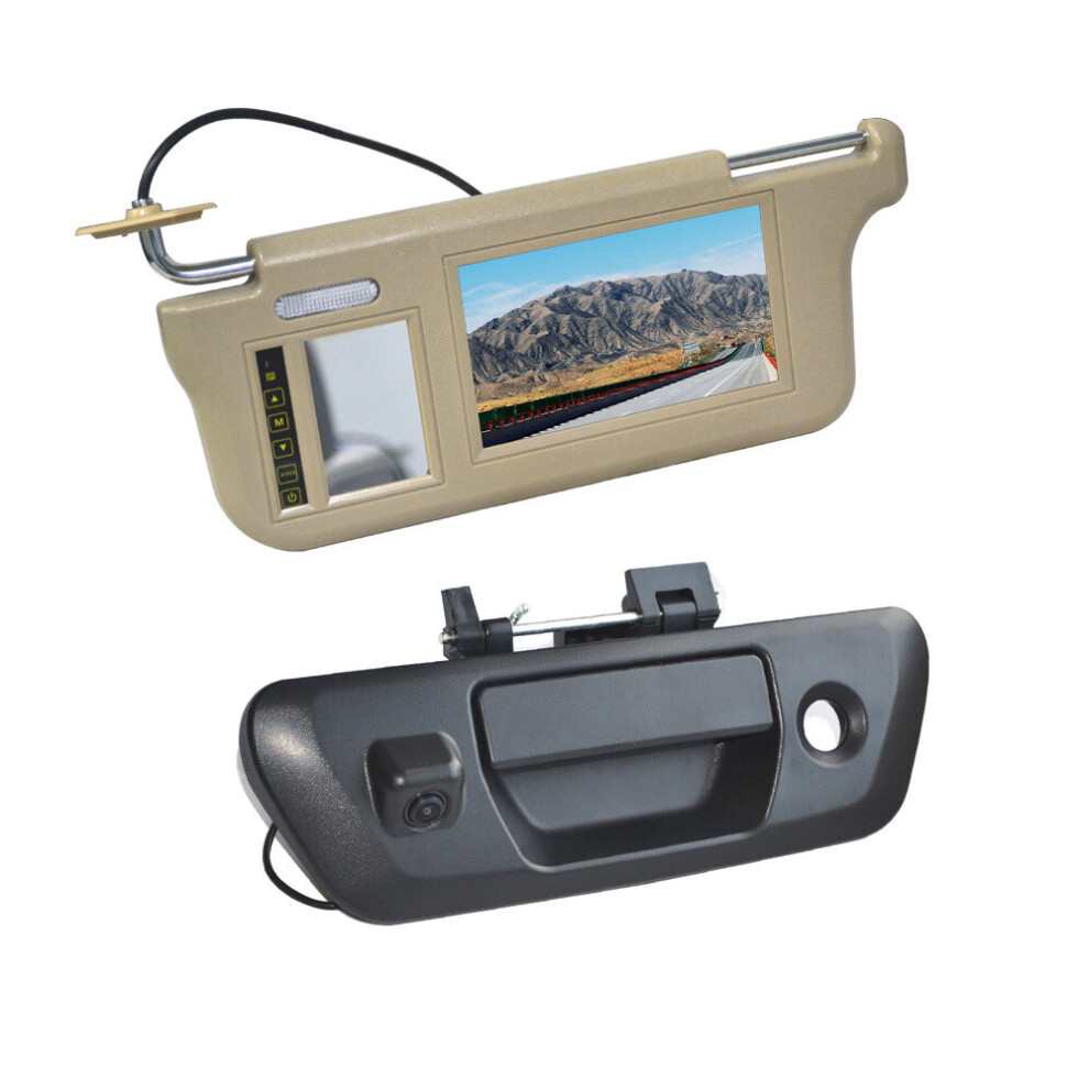 Driver Side Sun Visor Rear View Mirror Monitor & Reverse Camera For Nissan Np300 Navara D23 (2015 - Current) 768788432450